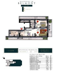 Vând apartament nou cu 2 camere - ARGHEZI RESIDENCE