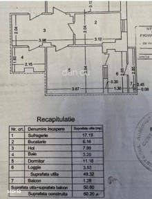 Apartament de vanzare in Vaslui, 2 camere, centru