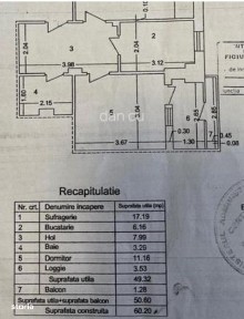 Apartament de vanzare in Vaslui, 2 camere, centru