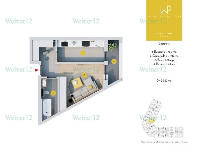 Garsoniera decomandata Militari Weiner Residence Vest Group