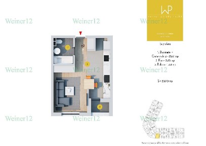 Garsoniera Militari Weiner2 Direct Dezvoltator VestGroup Etaj 1