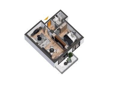 Apartament 2 camere Nicolina, 61mp, Cod:159142