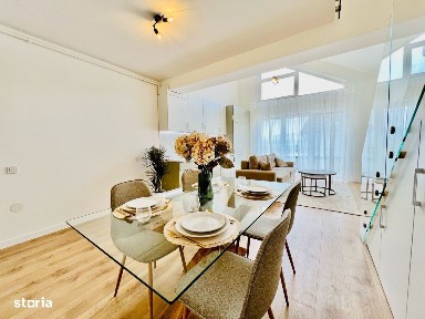 Apartament 2 camere, 2 bai, terasa - mobilat modern, parcare