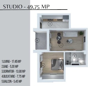 Studio de vânzare | Bloc nou | Techirghiol | Aproape de lac și mare