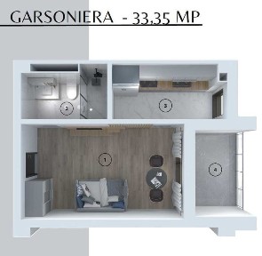 Garsonieră de vânzare | Bloc nou | Techirghiol | Aproape de lac