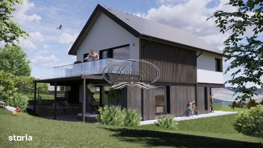 Casa moderna cu pod inalt si terasa generoasa pe Ady Endre