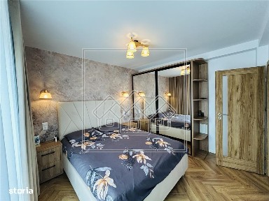 Ap decomandat, 2 camere si balcon, etaj 1, mobilat modern