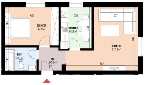 2 Camere | Bragadiru | Soseaua Alexandriei | Bloc Nou |