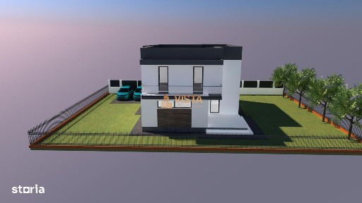 Casa individuala in Cristian, 4 camere, 3 bai, teren 500mp, eficienta