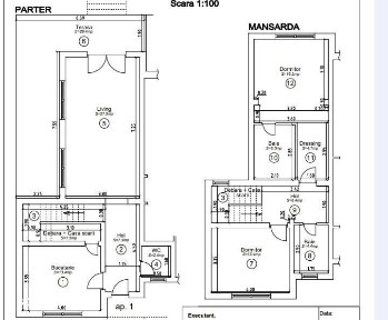 Duplex cu 3 camere si 3 bai la cheie - Mosnita
