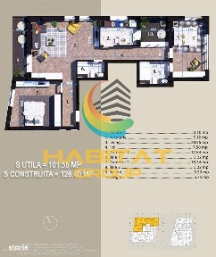 Titan 3 camere 91 mp + balcon de 11 mp vis-a-vis Parcul Teilor