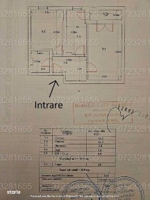 Proprietar, prima inchiriere 2 camere decomandat 50mp Militari