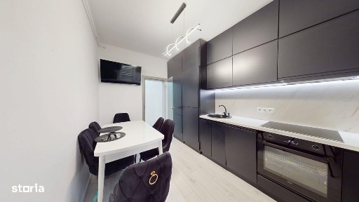 Ap cu 3 camere, balcon, 2 locuri de parcare, mobilat modern