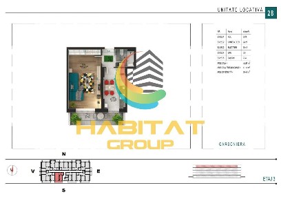 Titan Garsoniera decomandata 49 mp bloc tip BOUTIQUE