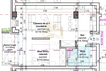Apartament in bloc Nou de 1 camera + nisa - Parcare | Baciu