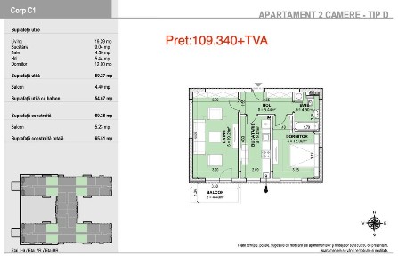 2 camere Militari sector 6