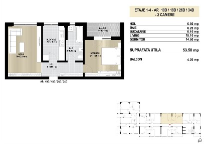 Super oferta la plata numerar - 2 camere decomandat - bloc nou Berceni
