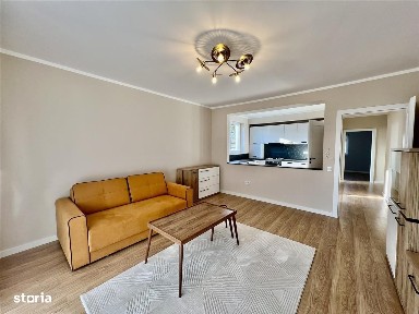 Apartament mobilat si utilat - 2 camere, balcon, parcare - zona buna