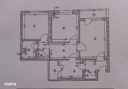 Apartament 3 camere de vânzare, strada Nicolae Bălcescu