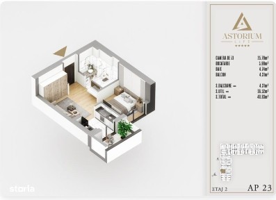 GARSONIERA-BLOC FINALIZAT, ASTORIUM LIFE / PALLADY. COMISION 0%!