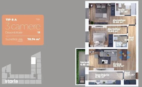 3 Camere Decomandat aproape de finalizare - Zona 1 Decembrie