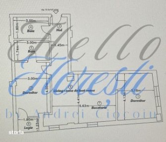 Apartament 3 camere, 69,56mp | Zona Calea Baciului | Cluj |
