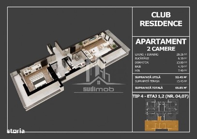Apartament 2 camere decomandat cu 2 balcoane Postalionului.