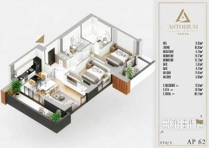 Apartament 3 Camere în Ansamblu Rezidențial Nou Comision 0%