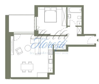 Apartament 2 camere 58.2 mp si logie 8.5 mp in Hexagon