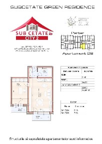 studio 48 mp in SUBCETATE CITY 2-direct de la dezvoltator in VILA 9