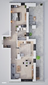 Apartament spatios si luminos, 2 camere, boxe depozitare