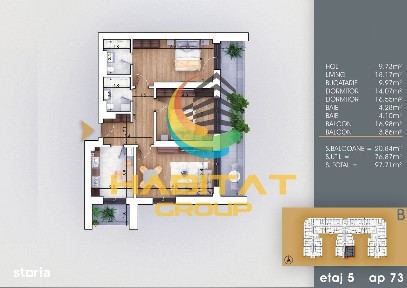 Titan 3 camere decomandat 98 mp la 8 minute metrou N.Teclu