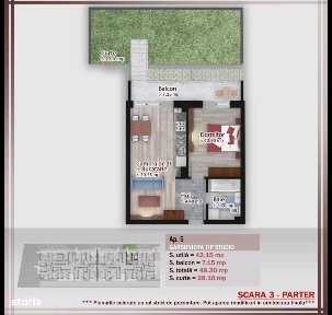 Apartament 2 camere cu GRADINA PROPRIE Theodor Pallady,Titan,Metrou