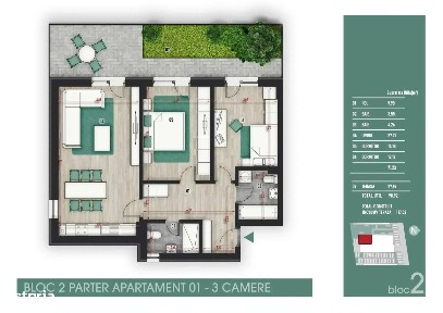 Metrou Nicolae Teclu 3 Camere-Gradina Bloc Finalizat Mutare Rapida