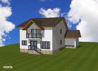 Casa P+1, Babana-Arges cu panouri si apa de izvor