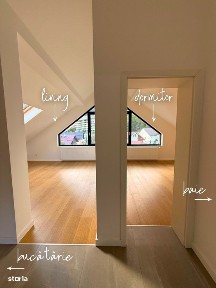 BUȘTENI | Mansardă înaltă | 2 camere | Curte | Parcare | Comision 0%