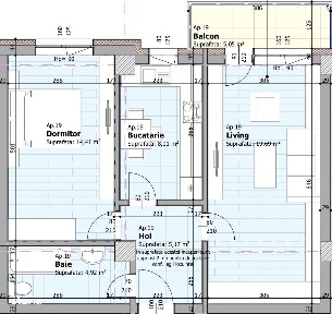 Apartament 2 camere, sos. Voinesti - Galata, accept credit avans 15%
