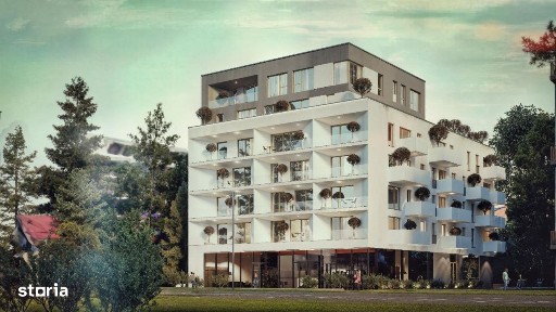 Apartament luminos cu 2 camere intr-un proiect NZEB, cu balcon si parc