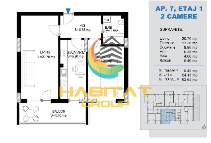 2 camere de vanzare in Pallady, zona noua