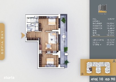 3 camere finalizare rapida 700 metri M Nicolae Teclu Titan Pallady