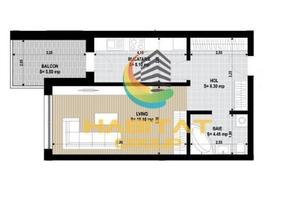 Garsoniera Sector 4 Grand Arena 46.2 Mp Decomandata