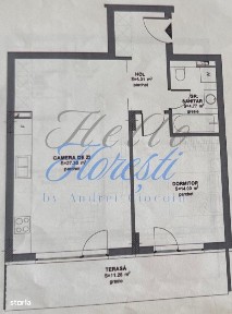 Apartament 2 camere 52,38 mp + terasa 11.26 mp in zona Eroilor