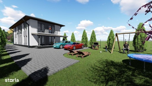 Tautii-Magheraus - casa noua tip duplex, P+E, semifinisata, teren 500