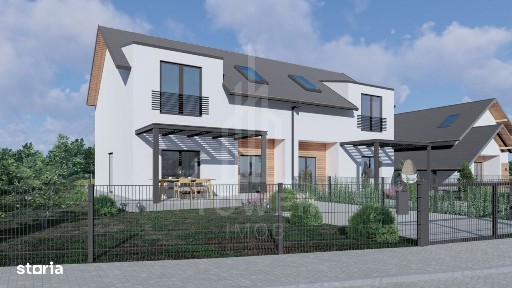 Casă Tip Duplex INDEPENDENTĂ ENERGETIC - Cartier NOU
