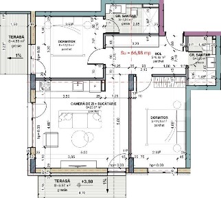 Apartament 3 camere, 2 bai, etajul 1, zero comision, Terra Oasului