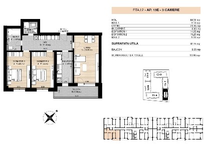 Rond OMV - Pipera - 3 camere - Faza 2 - Miluna Residence