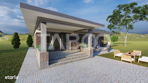 Casa deosebita de vanzare cu 3 camere Sura Mica Sibiu 500 mp teren