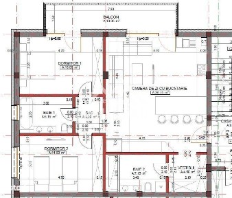 Apartament 3 camere, 87,6 mp utili, Etaj 1, Finisaje Premium