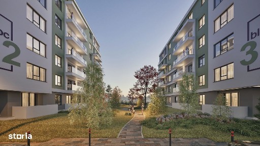 Apartament in cartier privat cu spații verzi si parcare