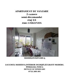 Apartament cu 2 camere, în bloc din cărămidă